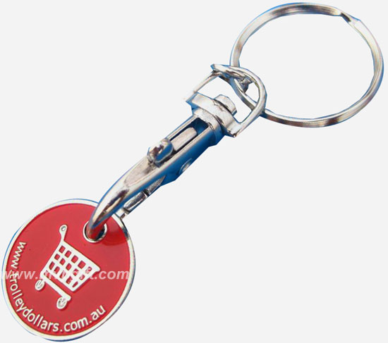 shopping coin keychain(m-tc05)