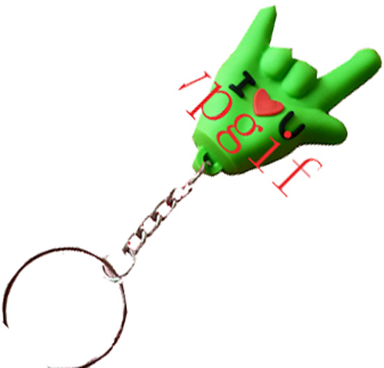 3D pvc key chain(m-pk07)